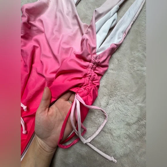 2 for $15// Pink Ombre Woman’s One Piece - Picture 4 of 7
